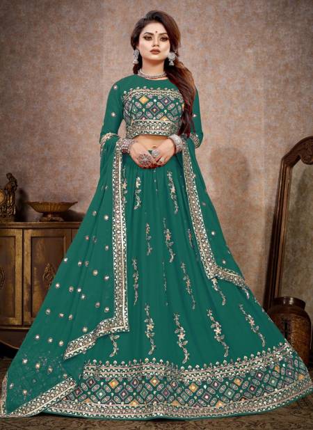 Sea Green Colour Rama New Latest Designer Exclusive Georgette Lehenga Choli Collection 11024 D